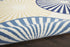 4' X 6' Blue and Ivory Geometric Power Loom Area Rug